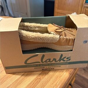 Clarks Brown Indoor Outdoor Moccasins
